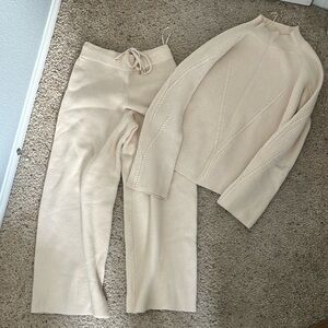 Matching knit set